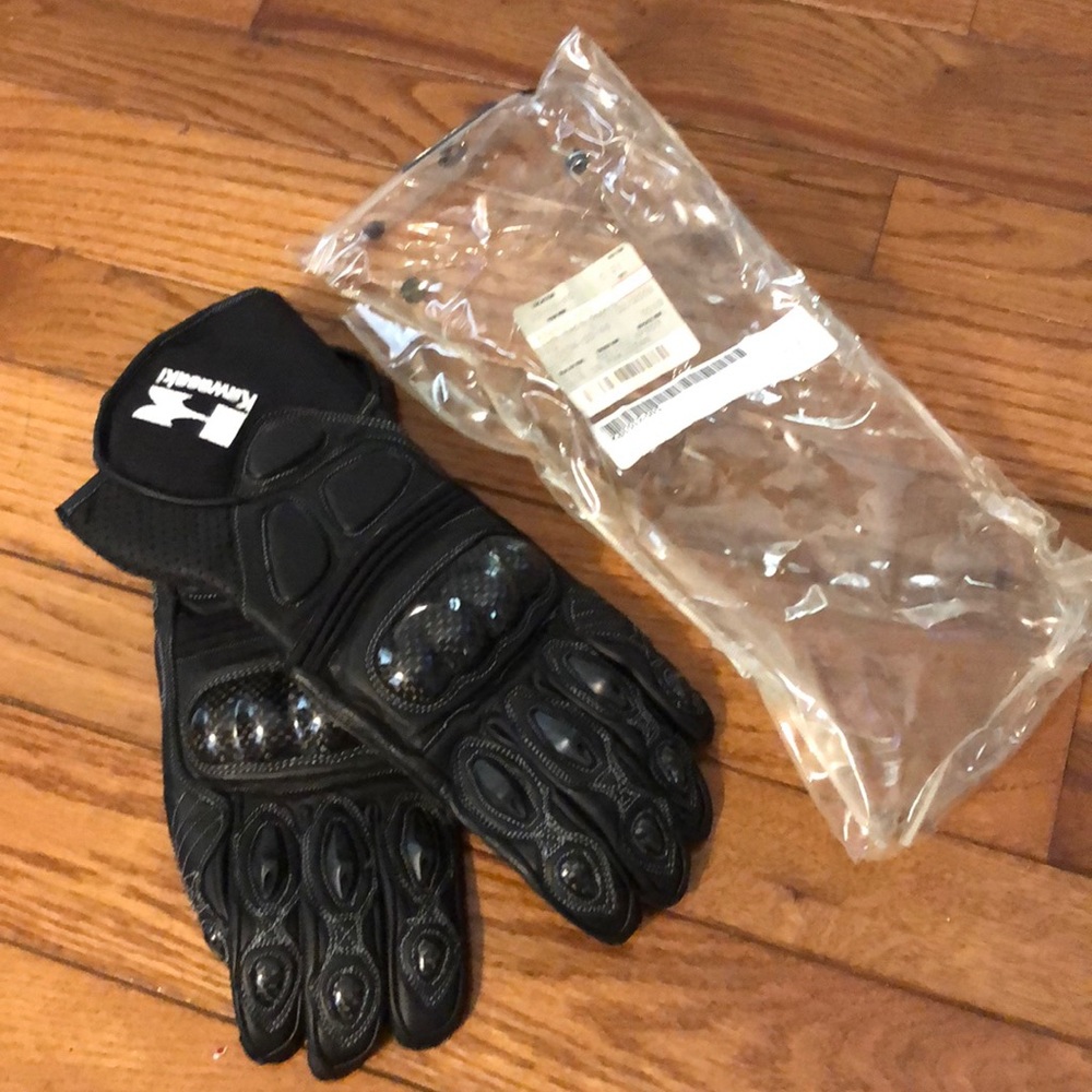 NWT Kawasaki Leather Racing Gloves